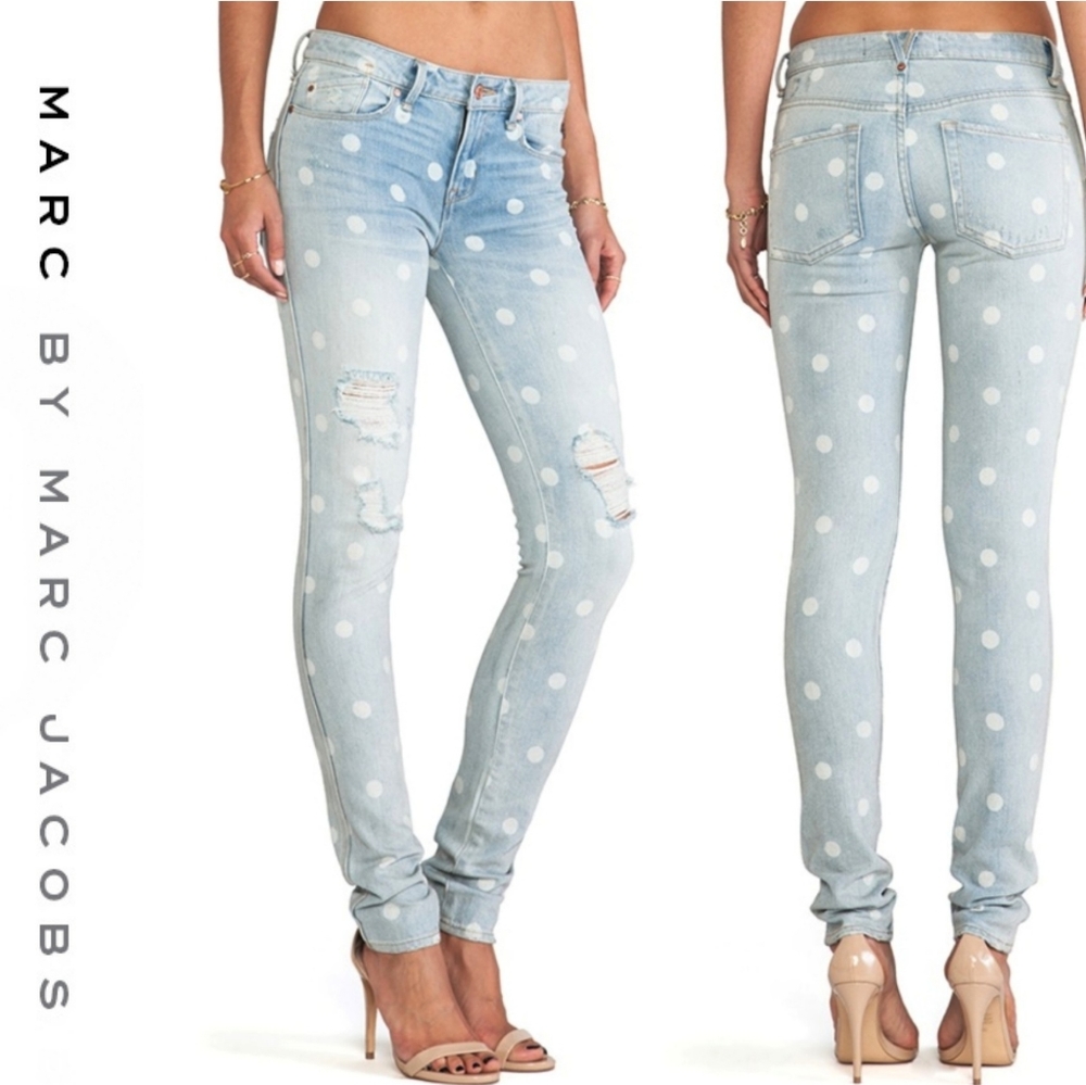 Marc by Marc Jacobs Lily Dot Vintage Look Jeans